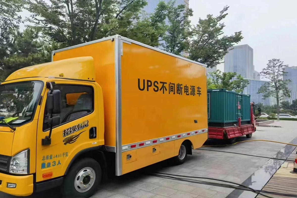 开鲁发电机租赁施工现场