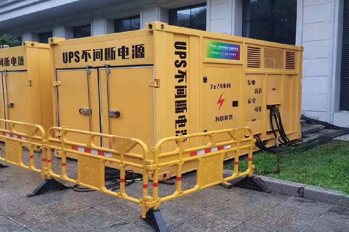 开鲁发电机租赁施工现场
